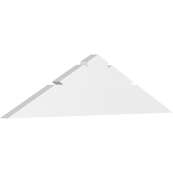 Ekena Millwork Saratoga Architectural Grade PVC Gable Bracket, 48"W x 12"H x 2"D x 6"F, 6/12 Pitch GBP048X12X0206SAR00 - main